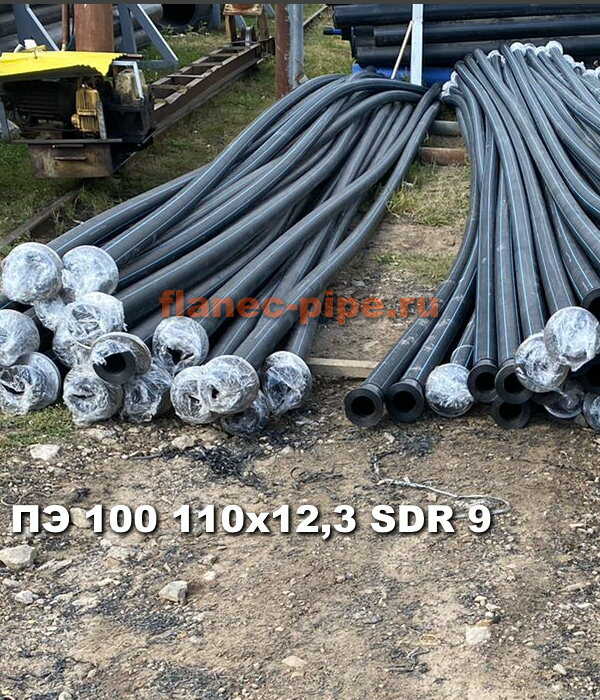 Труба ПЭ 100 110x12.3 мм SDR 9 в Ростове-на-дону
