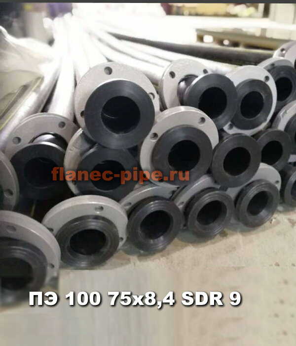Труба ПЭ 100 75x8,4 мм SDR 9 в Ростове-на-дону